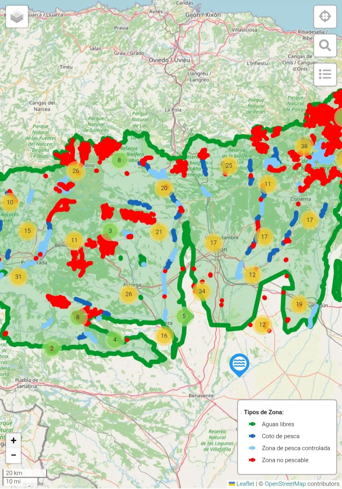 zonas-de-pesca-en-leon-castilla-y-leon-espana