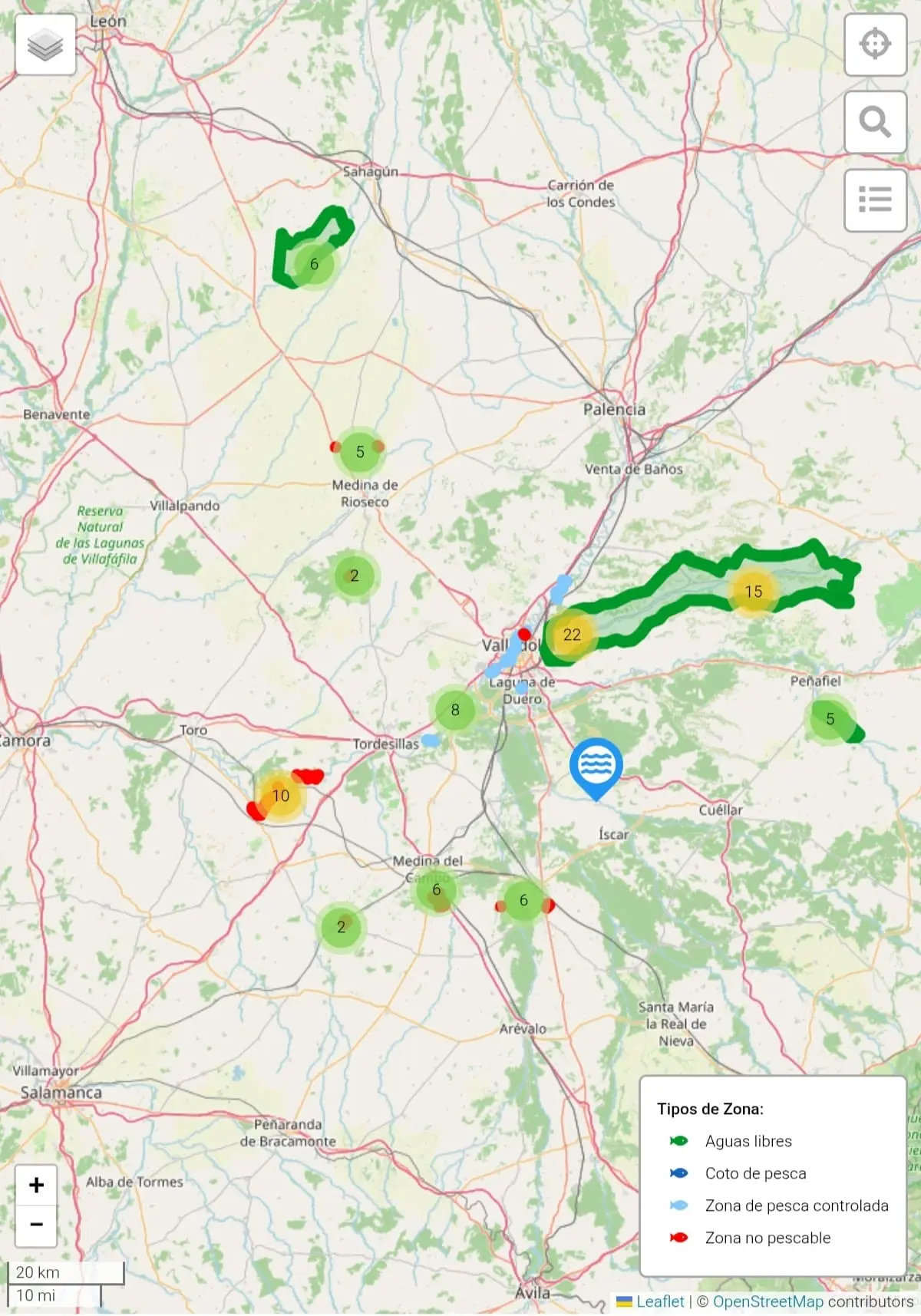 zonas-de-pesca-en-valladolid-castilla-y-leon-espana